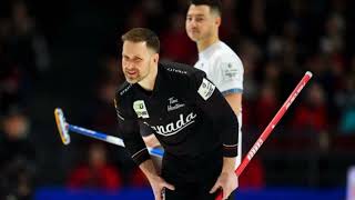 Brad Gushue settled for a silver medal at the world mens curling championship curling news [upl. by Asimaj]