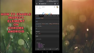 How to Enable Inspect Element on Chrome Browser on Android devices [upl. by Anaihk]