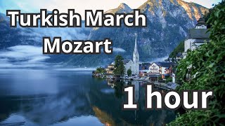 1 Hour of Turkish March Piano Loop by Mozart for Relaxation Work Study and BGM [upl. by Benny]