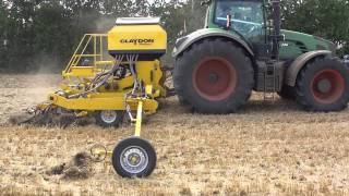 Claydon Hybrid Drill  Strip Tillage Technique [upl. by Nauj]