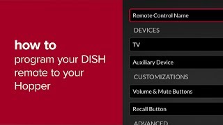 How to Program Your DISH Remote to Your Hopper [upl. by Sivolc137]