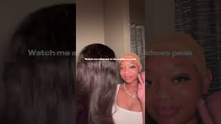 Watch me attempt to do a widows peak I failed tho lol hair wiginstall widowspeak explore [upl. by Marquita]