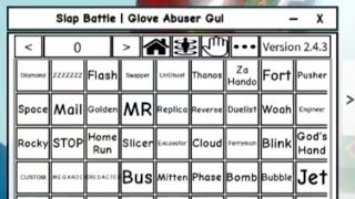 Slap battle script  MultiGlove Abuser Beta Version [upl. by Enomrej]