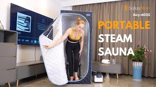 SalusHEAT Airy602S Full Size Portable Steam Sauna Tent for Home SPA [upl. by Ardell]