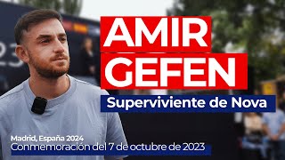 Testimonio de Amir Gefen Superviviente de Nova del 7 de octubre de 2023 israel españa [upl. by Alahc215]