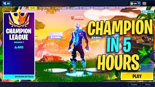 I Reached Champion Division in 5 Hours of Fortnite [upl. by Verine444]