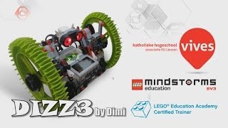 DIZZ3 the whirling and thumbling hispeed remote controlled LEGO EV3 robot [upl. by Barbi]