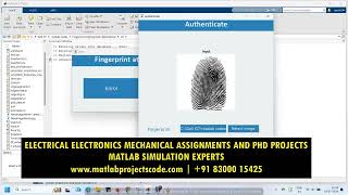 Fingerprint recognition and attendence system in matlab image processing [upl. by Gracie]