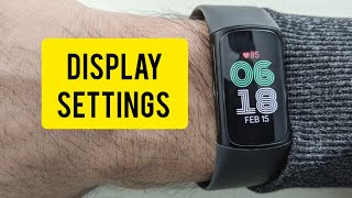 Fitbit Charge 6 Display Settings Explained Brightness Wrist Raise AlwaysOn amp More [upl. by Henke]