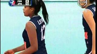 Mundial Juvenil de Voley 2013  Peru vs Japon 1er Set [upl. by Nnaasil]