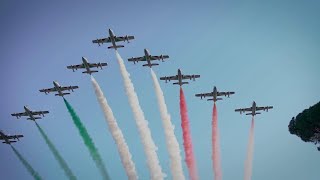 Piazza di Siena lItalia vince la Coppa delle Nazioni le frecce tricolori volano sulla Capitale [upl. by Eyk]