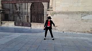 Michael Jackson dance on street in Logroño Spain [upl. by Villiers]