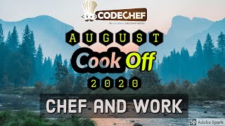 Chef and Work Solution  CodeChef August CookOff 2020 Division 2 with Hindi Explanation [upl. by Akirret]