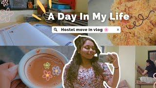 hostel move in vlog a day in a Life of CA inter student 🌱moveinday ca viral study hostel [upl. by Neirda]