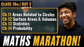 Class 10th Maths Marathon  CH 11 to CH 14 🔥  Shobhit Nirwan [upl. by Merill]