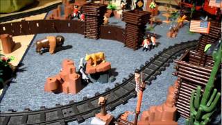 Playmobil Western Train  Playmobil Western Eisenbahn [upl. by Eetse]