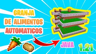 MINECRAFT  GRANJA DE ALIMENTOS AUTOMATICOS 121  JAVA [upl. by Lietman]