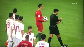 Cristiano Ronaldo vs Alireza Beiranvand in penalty [upl. by Namie]