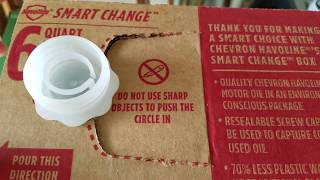 Opening the Havoline Smart Change Oil Box  New Boxed Oil  Ecofriendly Packaging [upl. by Ahsienauq]