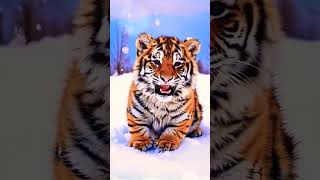 So cutest baby tiger  pt62 🐯❤️🥰 shortsfeed song music shorts [upl. by Gilbertina]