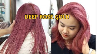 Deep Rose gold hair dye [upl. by Frants]