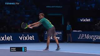 Rafael nadal vs david goffin atp finals 2017 [upl. by Nodnorb940]