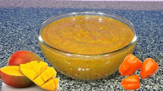 Salsa de MANGO HABANEROIdeal para POLLO PUERCO y CARNE DE RES [upl. by Annaehr]