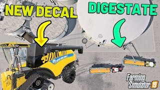 NEW DECAL ON THE COMBINE  DIGESTATE  Green River Farming Simulator 19  Episode 17 [upl. by Atwood]