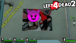 COMO PONER SPRAYGRAFITI PERSONALIZADO SIN DESCARGAR NADA FÁCIL Y RÁPIDO  L4D2  TUTORIAL 2022 [upl. by Havener514]