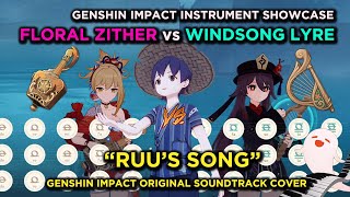 quotRuus Songquot Song of Innocence  Tsurumi Island OST  Genshin Impact Lyre and Floral Zither Cover [upl. by Bunce]