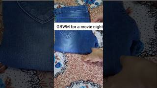 Grwm getreadywithme movienight love grooming minimal jeans flare whitelovers getready [upl. by Higinbotham986]