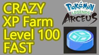 CRAZY Pokemon Legends Arceus XP farm level 100 FAST and INSANE rare items [upl. by Kellyann238]