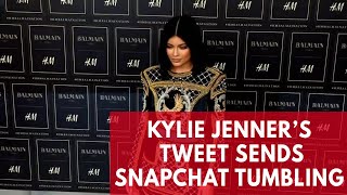 Snapchat loses 13 billion in market value over Kylie Jenners tweet [upl. by Seuqramed]