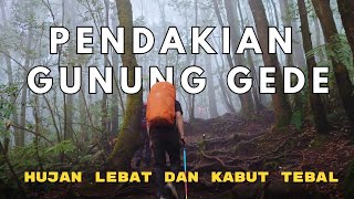 PENDAKIAN KABUT TEBAL DAN HUJAN LEBAT GUNUNG GEDE  EKSPEDISI GUNUNG JAWA BARAT  EPISODE 2 [upl. by Oflodur]