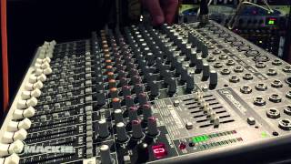 Mackie Mixer basics  Input gain setup [upl. by Lek804]