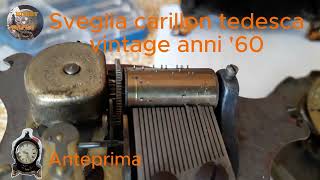 Sveglia carillon tedesca vintage anni 60 [upl. by Tullusus]