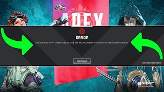 Fix apex legends connection to server timed out code leaf  Unable to connect Apex [upl. by Ellerad]