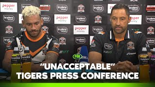 Benji reign starts with quotunacceptablequot showing  Tigers press conference  Fox League [upl. by Euqinue]