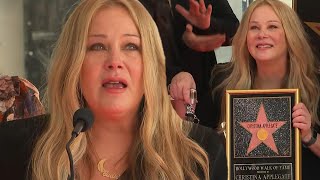 Watch Christina Applegates Emotional Walk of Fame Speech [upl. by Darbie983]