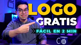 Cómo hacer un LOGO GRATIS Online para NEGOCIO en 2 minutos 🚀 Fácil con fondo transparente 😎 2025 [upl. by Nairadal]