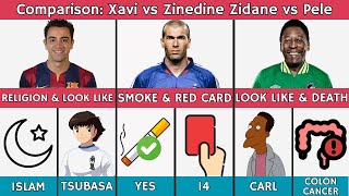 Comparison Pele vs Zidane vs Xavi [upl. by Katerine]