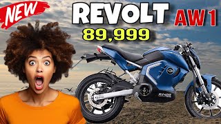 New Revolt AW1 electric motorcycle details leaked launch tomorrow  Revolt Aw [upl. by Blunk]