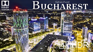 Bucharest Romania 🇷🇴 in 4K HDR ULTRA HD 60 FPS Dolby Vision™ Drone Video [upl. by Kcoj]