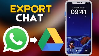 How To Export WhatsApp Chat to Google Drive [upl. by Jillana]