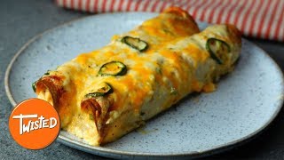 How To Make Cheesy Jalapeño Chicken Enchiladas  Twisted [upl. by Esra]