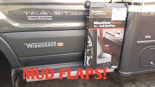 Weathertech Mud Flap Install Winnebago Fuse [upl. by Ailam233]