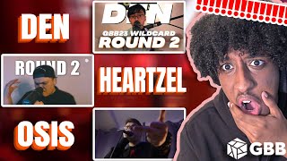 HEARTZEL Osis amp DEN  GBB23 World League Wildcards ROUND 2  YOLOW Beatbox Reaction [upl. by Oiramej]