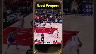 Paul George Hyperextends Knee Prayers Up [upl. by Dlanger]