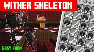 Easy Wither Skeleton Farm in Minecraft 116121 Without Wither RosesTutorial [upl. by Ecilahc]