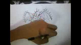 Speed Drawing Whispering Death Dragons Riders of Berk [upl. by Serdna]